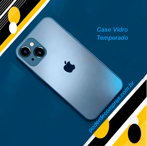 Capa Luxo Glass Case Original Para iPhone 11 ao 14 Pro Max